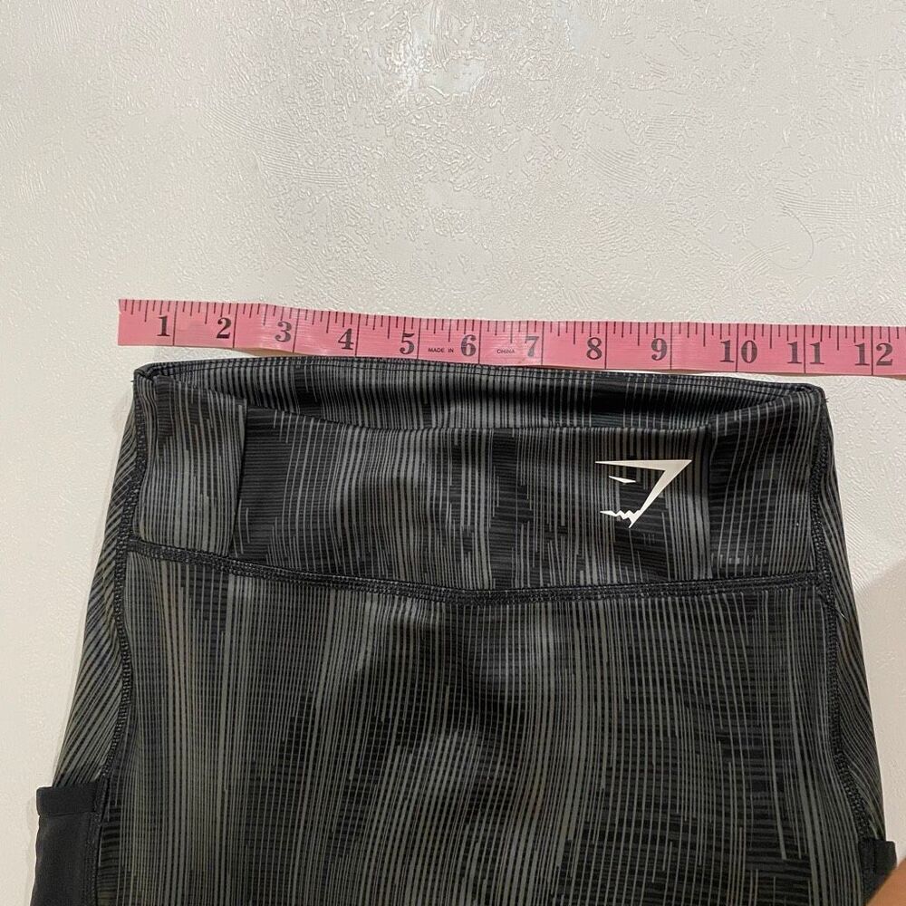 Gymshark Gray Black Patterned High Rise Leggings Size XS - Picture 4 of 7